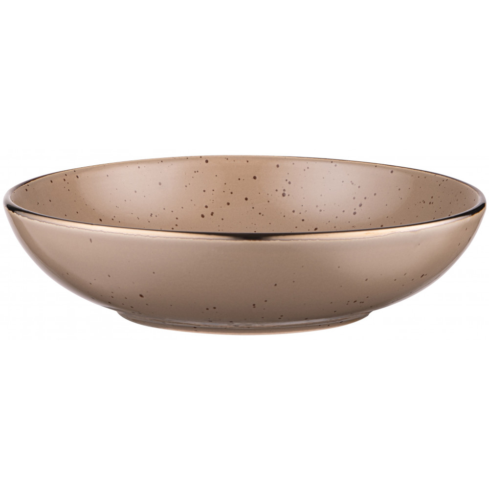 Тарілка супова Ardesto Emilia, 820мл, 20см, кераміка, коричневий