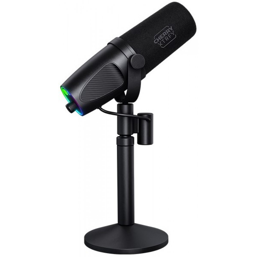 Мікрофон геймінговий CHERRY XTRFY NGALE X, Cardioid, USB-A, 2м, RGB, чорний