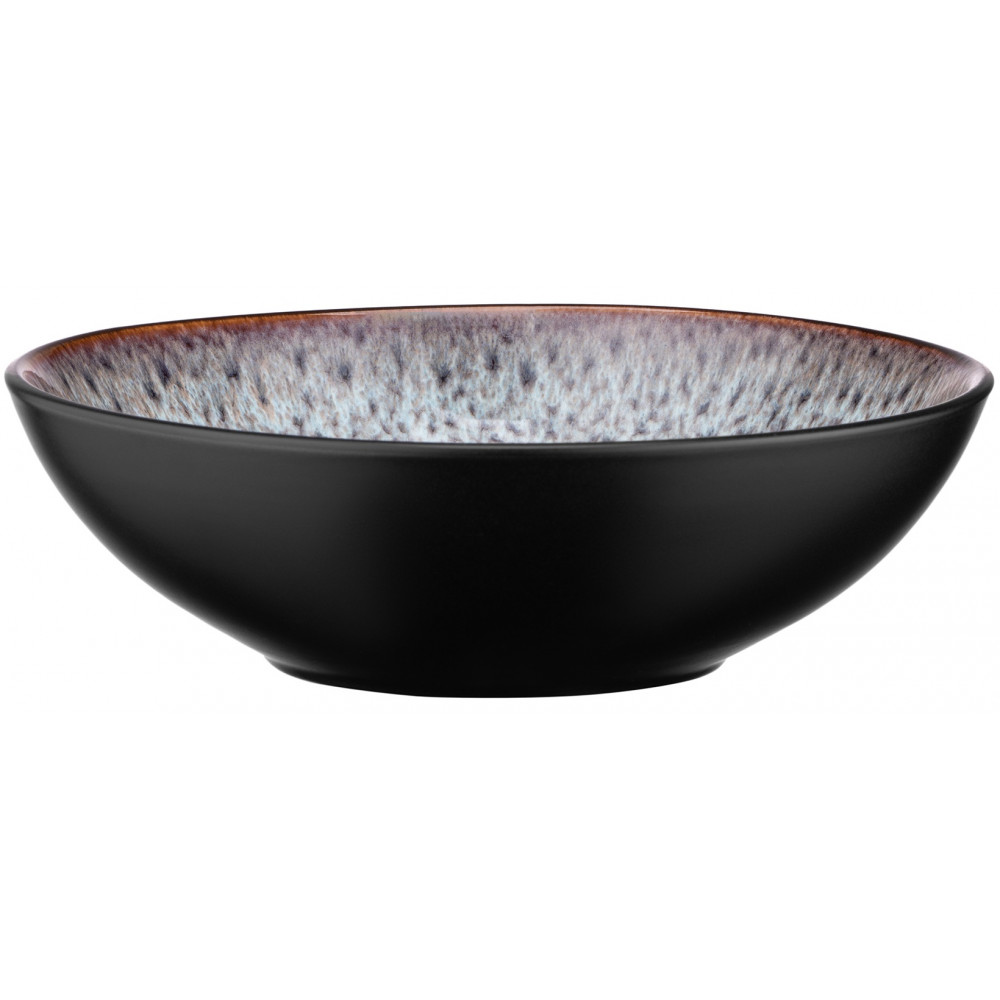Тарілка супова Ardesto Bolzano, 630мл, 18см, кераміка, чорно-коричневий