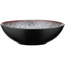 Тарілка супова Ardesto Bolzano, 630мл, 18см, кераміка, чорно-коричневий