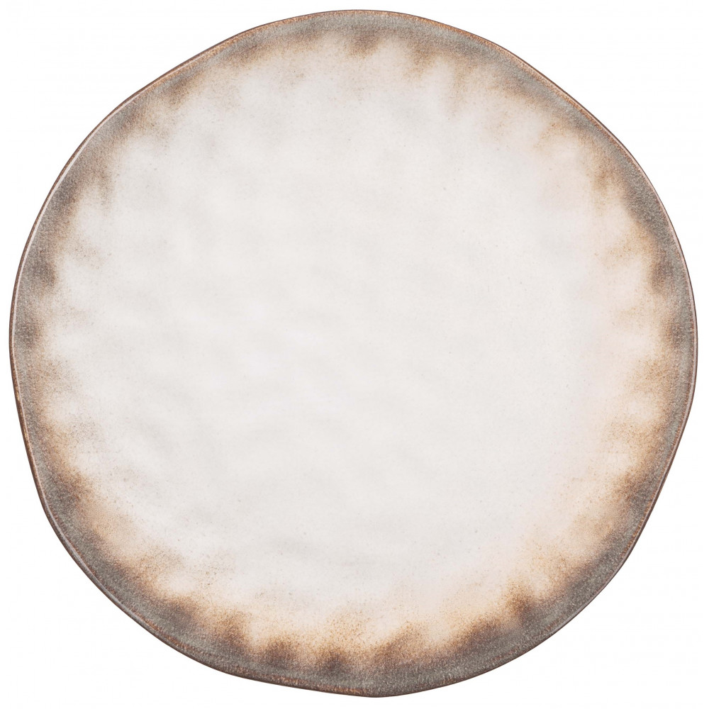 Тарілка десертна Ardesto Umbria, 19см, кераміка, сірий світлий