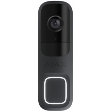 Відеодзвінок Ajax Doorbell, універсальне встановлення, 4 мп, 155° вертикальний 90° горизонтальний, іч 6м, дальнісь виявлення руху 4м, штучний інтелект, wi-fi, graphite Відеодзвінок Ajax Doorbell, універсальне встановлення, 4 мп, 155° вертикальний 90° горизонтальний, іч 6м, дальнісь виявлення руху 4м, штучний інтелект, wi-fi, graphite