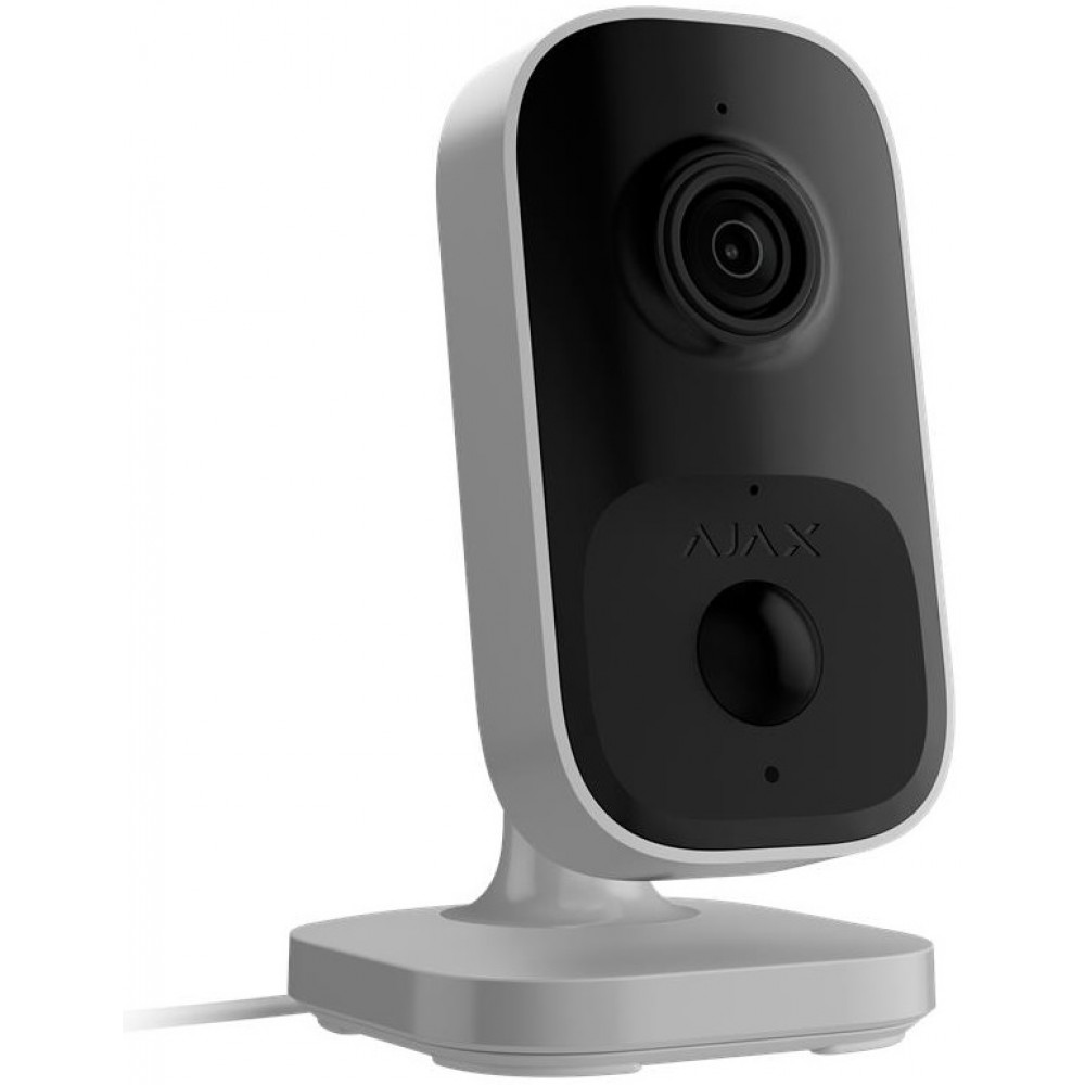 Камера відеоспостереження Ajax IndoorCam, внутрішня, 4мп, 110° вертикальний 60° горизонтальний, іч 8м, штучний інтелект, wi-fi, біла