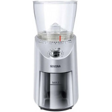 Кавомолка Nivona жорнова 100Вт, об'єм зерен-200г, регул.ступеню помолу, пластик, сріблястий
