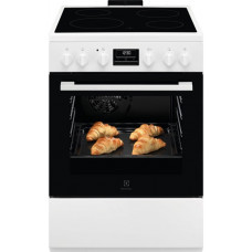 Плита Electrolux електрична склокерамічна, 58л, 60x60см, конвекція, пара, білий