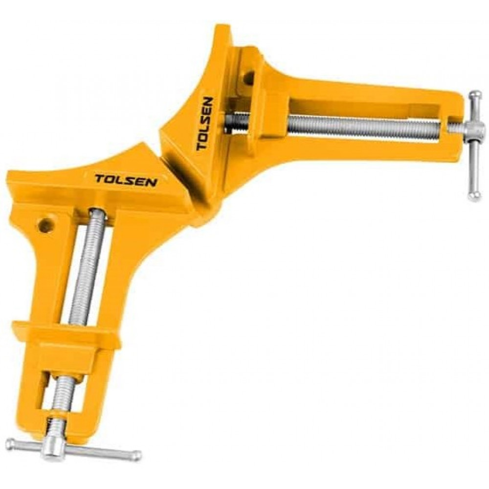 Струбцина Tolsen industrial, кутова, алюмінієва, дві напрямні 76мм, 75х75мм