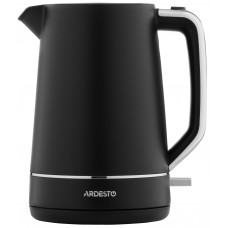 Електрочайник Ardesto Timeless Elegance, 1.7л, Otter, пластик, чорний матовий