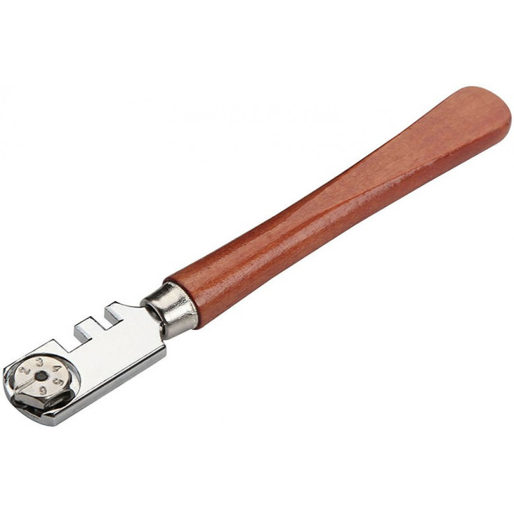 Склоріз роликовий Tolsen, 6 ріжучих ножів, дерев'яне руків'я, 130мм