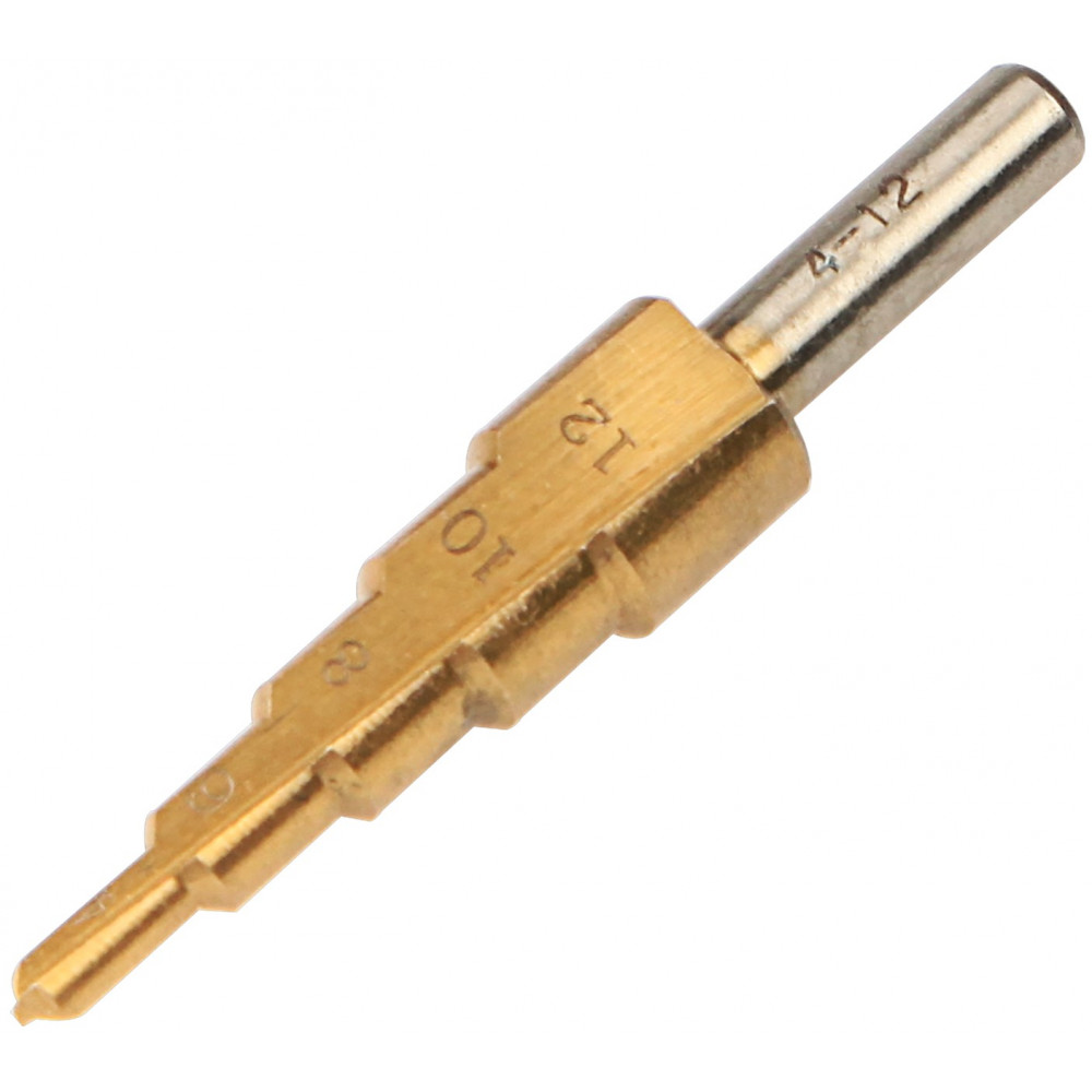 Свердло по металу ступінчасте Tolsen, HSS, 4x12мм