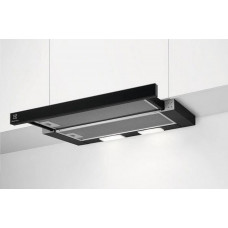 Витяжка Electrolux телескопічна, 59см, 410м.куб/год., чорний