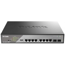 Комутатор D-Link DSS-200G-10MPP 8xGE PoE, 2xSFP, 242Вт, Некерований Комутатор D-Link DSS-200G-10MPP 8xGE PoE, 2xSFP, 242Вт, Некерований