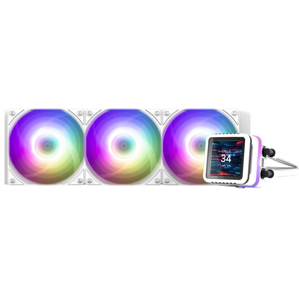 Система рідинного оxолодження  Zalman Alpha 2DS A36 ARGB, LGA1851, 1700, 1200, 115x, AM5, AM4, TDP 350W, білий