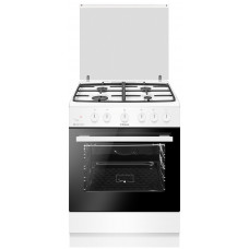 Плита Hansa газова, 71л, 60x60см, конвекція, чавун, білий