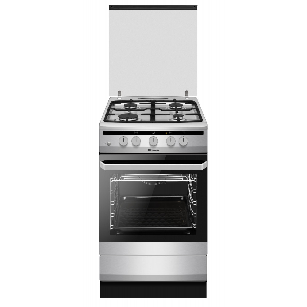 Плита Hansa газова, 60л, 50x60см, чавун, нерж