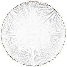 Тарілка Ardesto Mallow, 21см, скло, прозорий