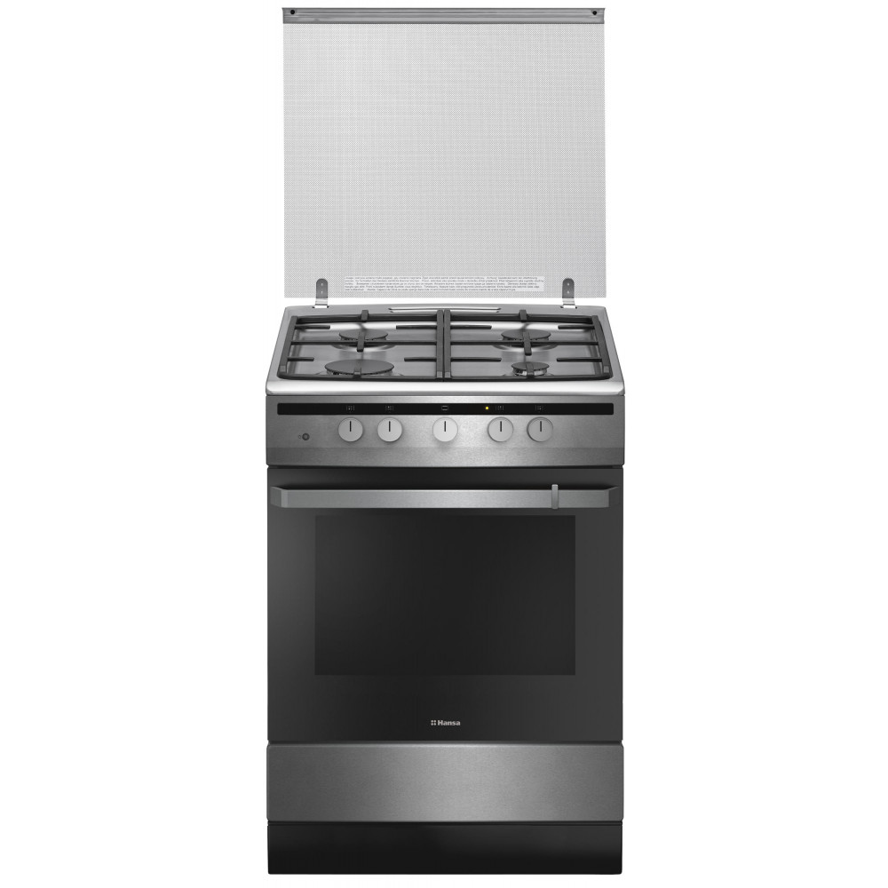 Плита Hansa газова, 56л, 60x60см, чавун, нерж