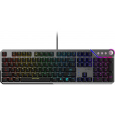 Клавіатура механічна MSI STRIKE 600 SILENT UA 104key, Kailh Midnight Pro Silent Tactile, USB-A, EN/UKR/RU, RGB, cрібний