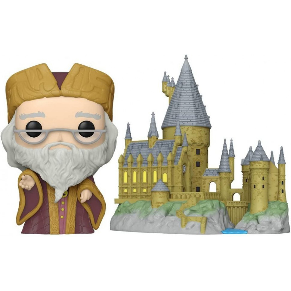 Фігурка Funko POP Town: Harry Potter - Dumbledore w/Hogwarts
