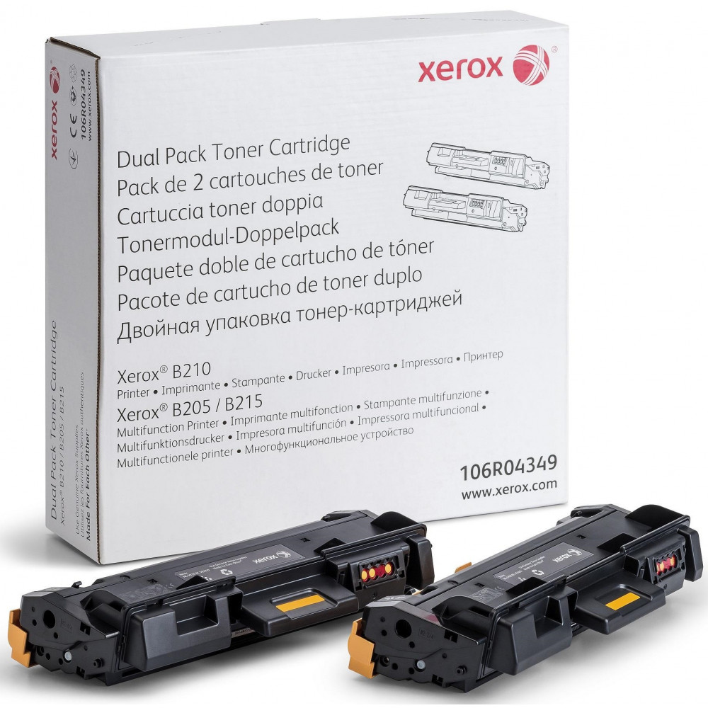 Тонер картридж Xerox B205/B210/B215 Black (2*3000 стор) Подвійна упаковка