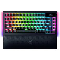Клавіатура механічна Razer BlackWidow V4 Pro 75%, 81key, Mechanical Switches Gen-3, USB-A/WL/BT, EN, RGB, чорний