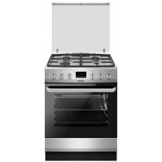 Плита Hansa комбінована, 65л, 60x60см, дисплей, конвекція, чавун, нерж