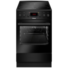 Плита Hansa електрична склокерамічна, 65л, 50x60см, дисплей, конвекція, чорний