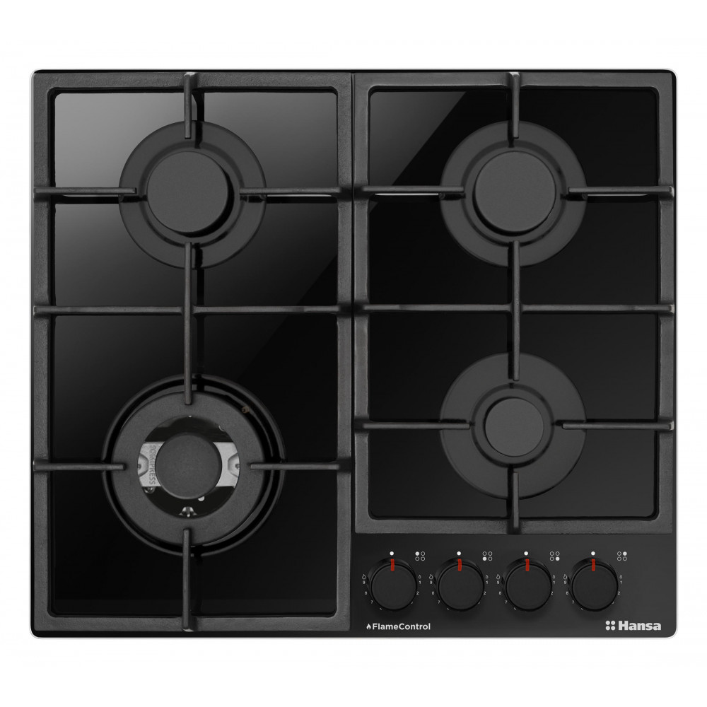 Варильна поверхня Hansa газова, 59см, чавун, чорний