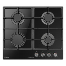 Варильна поверхня Hansa газова, 59см, чавун, чорний Варильна поверхня Hansa газова, 59см, чавун, чорний