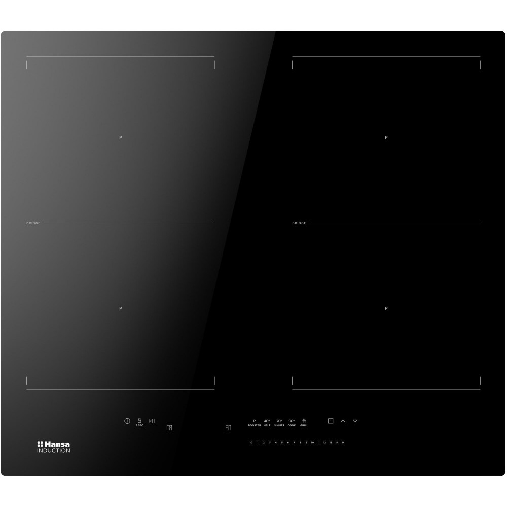 Варильна поверхня Hansa індукційна, 59,2см, розширена зона, чорний