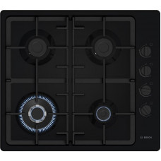Варильна поверхня Bosch газова, 60см, чавун, WOK,чорний
