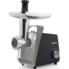 М'ясорубка Gorenje, 1600Вт, 2,2кг/хв, 2 решітки, пластик+метал, чорний М'ясорубка Gorenje, 1600Вт, 2,2кг/хв, 2 решітки, пластик+метал, чорний