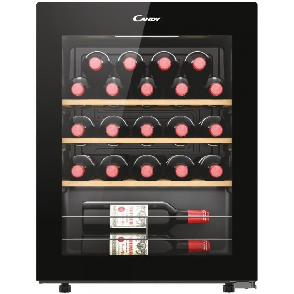 Холодильник Candy для вина, 63x45.6х47.5, холод.відд.-73л, зон - 1, бут-23, ST, дисплей, чорний