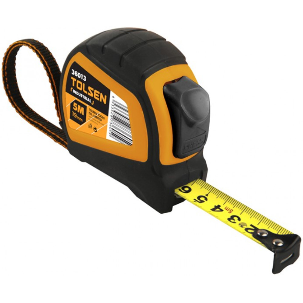 Рулетка Tolsen Профі, 5мх25мм, автоматичне блокування змотування стрічки