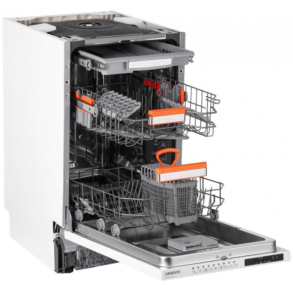 Посудомийна машина ARDESTO вбудовувана, 10компл., А++, 45см, дисплей, 3й кошик, гігієн.обробка, білий