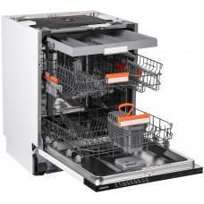 Посудомийна машина ARDESTO вбудовувана, 15компл., А+++, 60см, дисплей, 3й кошик, гігієн.обробка, авт.відкр.дверей, чорний