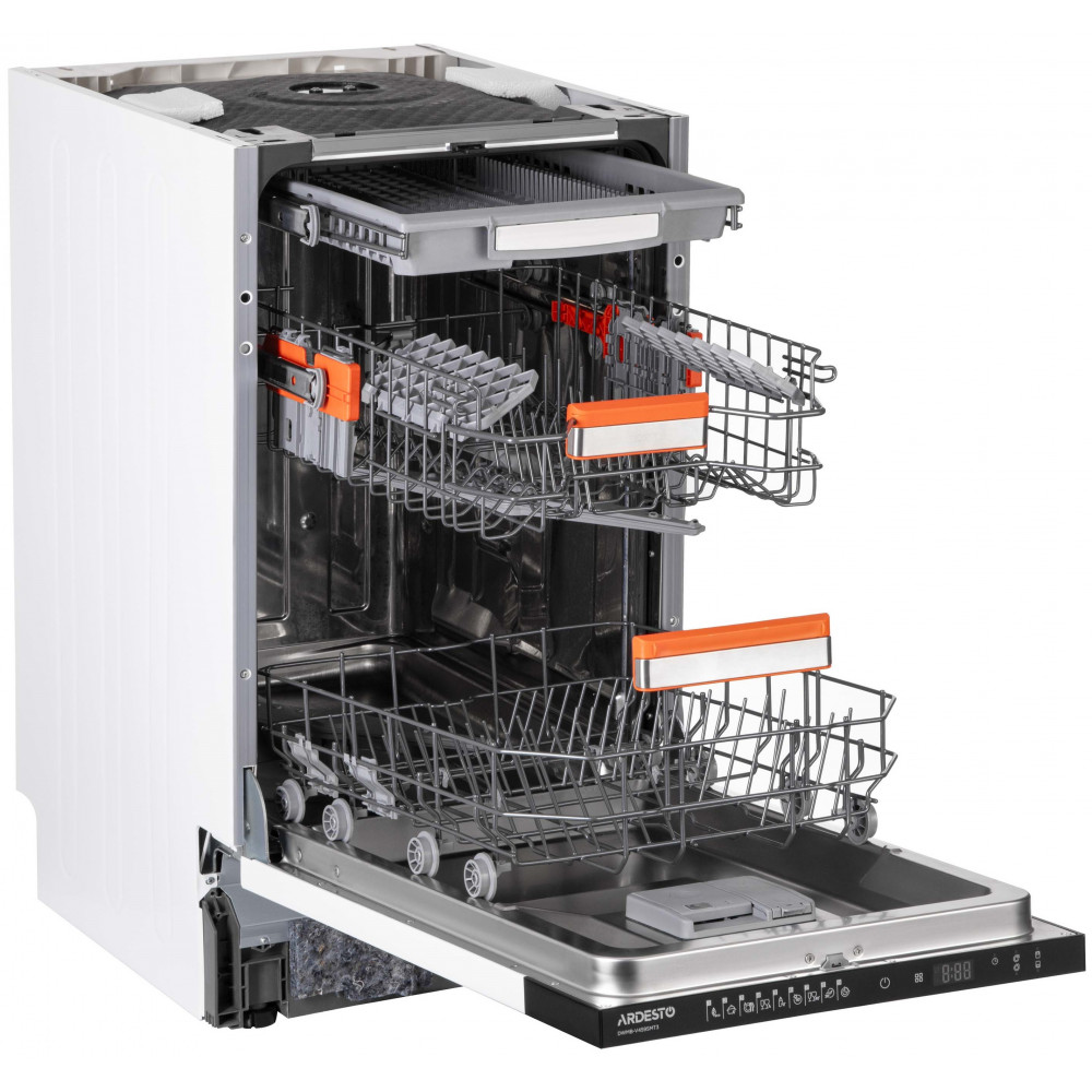 Посудомийна машина ARDESTO вбудовувана, 10компл., А++, 45см, дисплей, 3й кошик, чорний
