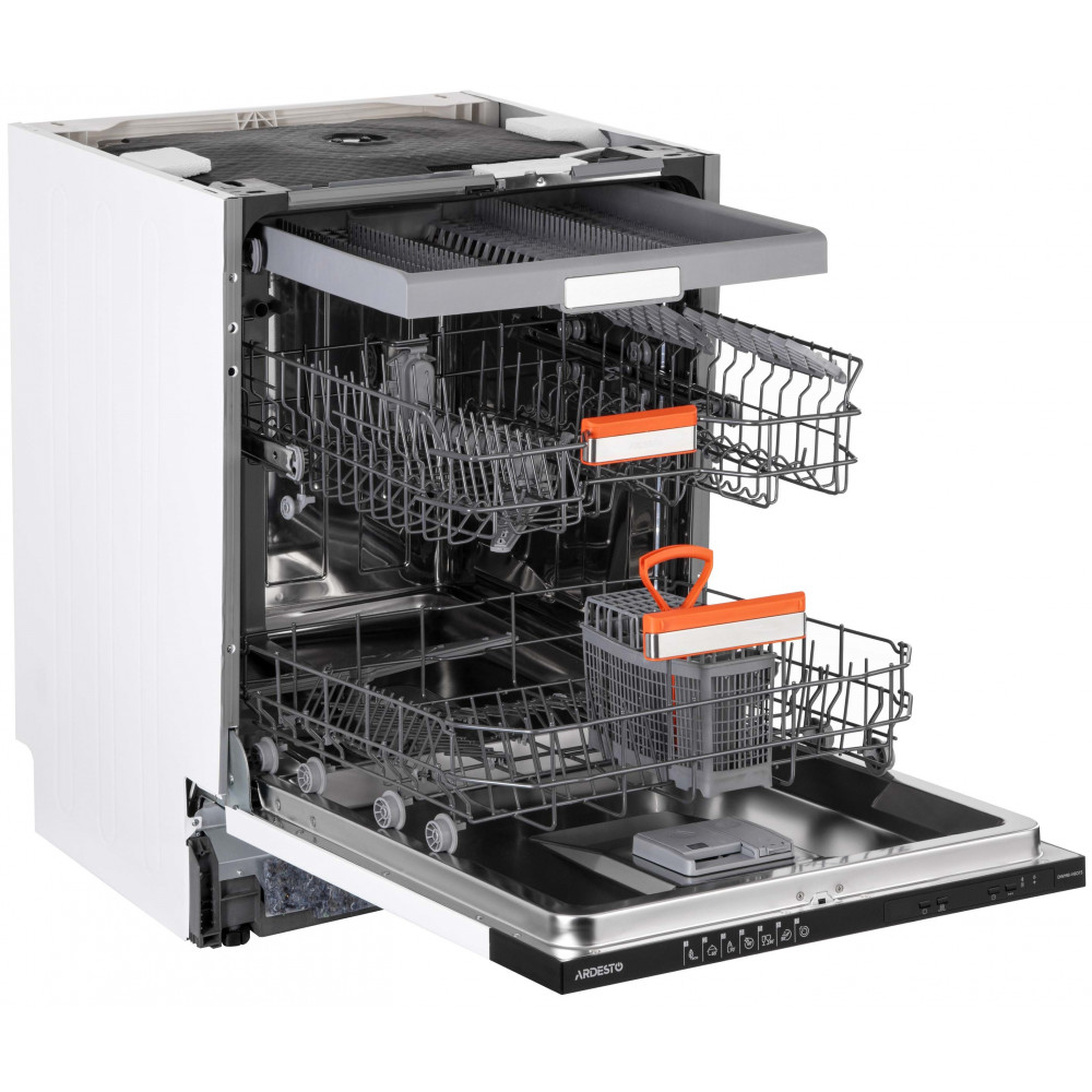 Посудомийна машина ARDESTO вбудовувана, 15компл., А+++, 60см, дисплей, 3й кошик, авт.відкр.дверей, чорний