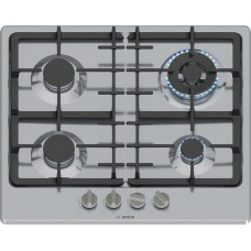 Варильна поверхня Bosch газова, 60см, чавун, WOK, нерж