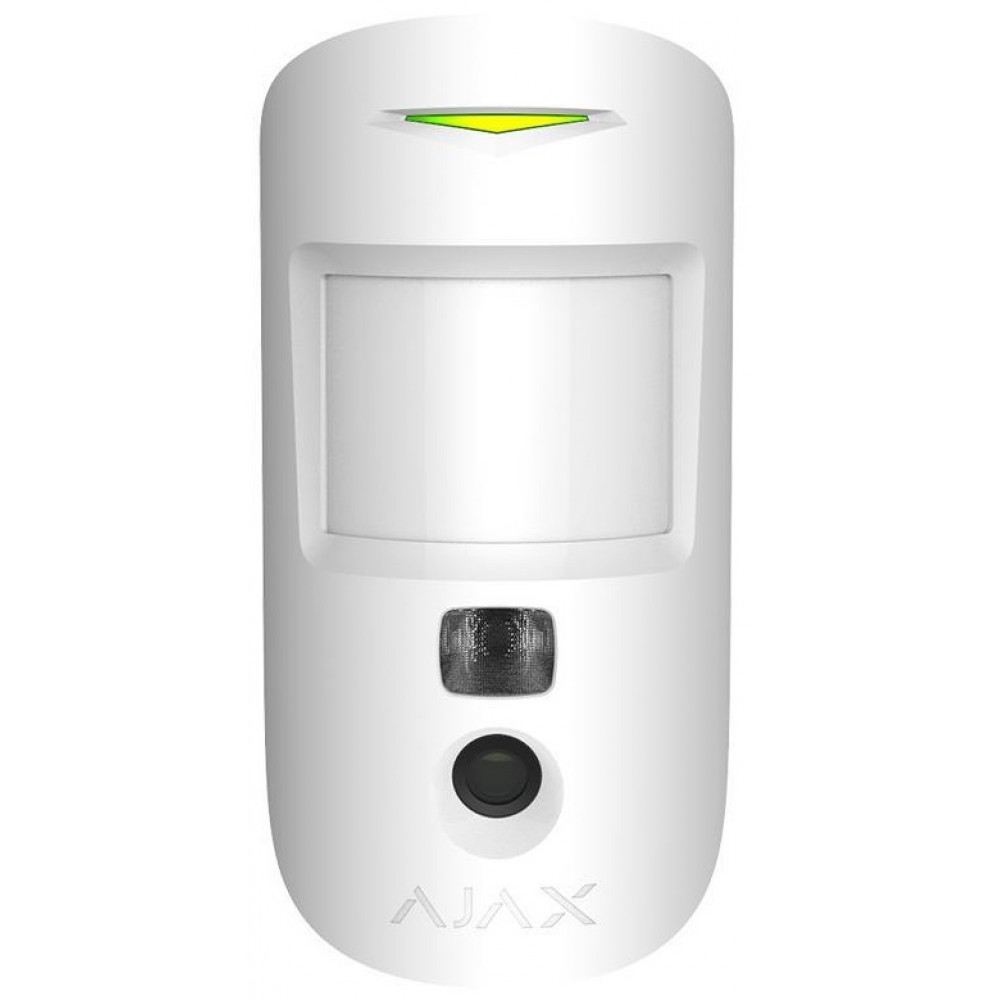 Датчик руху з покращеною фотофіксацією Ajax HDR MotionCam, Jeweller, бездротовий, білий