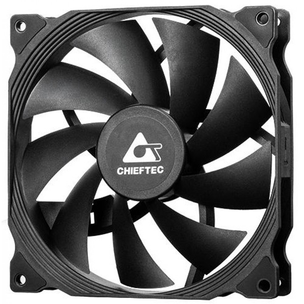 Корпусний вентилятор CHIEFTEC ZF-1425PWM, 140мм, 1200rpm, HDB, 4pin PWM, 20.1dBa, чорний