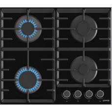 Варильна поверхня Gorenje газова на склі, 60см, чавун, чорний Варильна поверхня Gorenje газова на склі, 60см, чавун, чорний