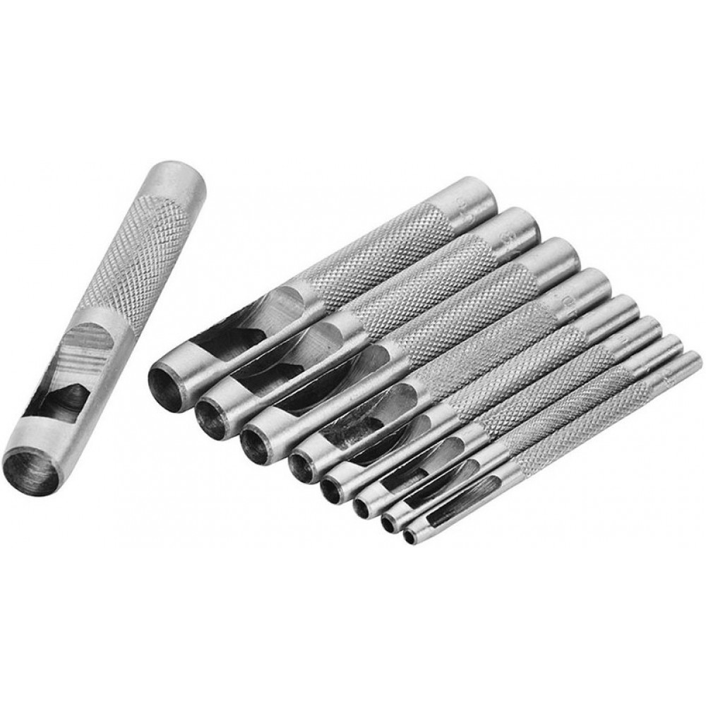 Пробійник круглих отворів Tolsen, набір 9шт, 2.5-10мм, 80-91мм, кейс