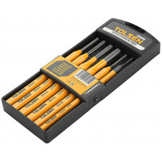 Пробійник круглих отворів Tolsen Профі, набір 6шт, 1.5-8мм, 150мм, кейс