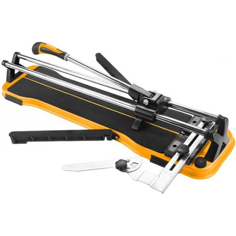 Плиткоріз ручний Tolsen Профі алюмінієвий 600мм роликовий різак з карбіду вольфраму кутовий різ 0°-60° до 12мм