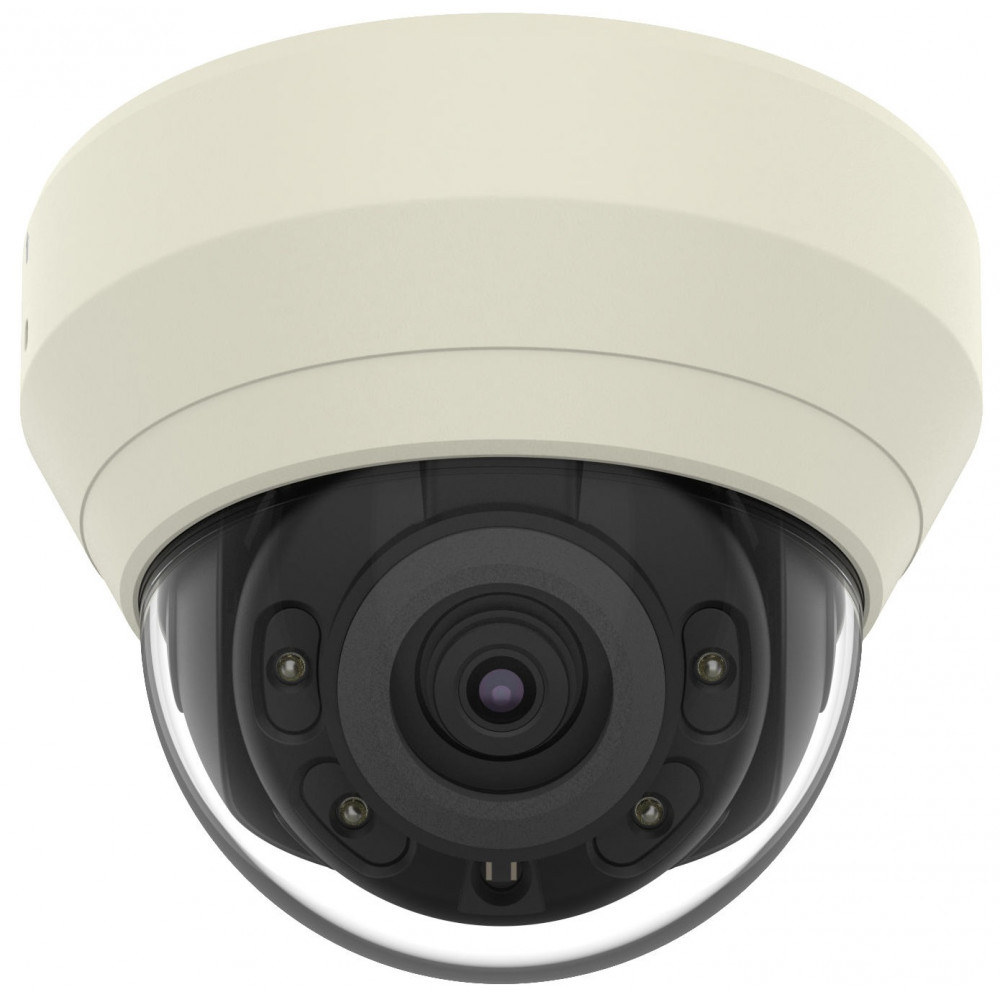 Камера IP Hanwha QND-7010R, 4MP, Indoor Dome, 2.8mm, f/2.0, IR20m, Mic, DC 12V/PoE, IK08