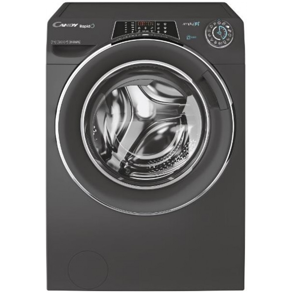 Пральна машина Candy фронтальна, 7кг, 1200, A+++, 45см, дисплей, пара, інвертор, cріблястий