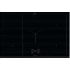 Варильна поверхня Electrolux індукційна, 80см, розширена зона, датчик кипіння, датчик смаження, сенсорний дисплей, Hob2Hood, чорний