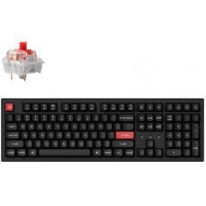 Клавіатура механічна Keychron K10 PRO 100Key, K pro Red, WL/BT/USB-A, QMK, EN/UKR, White Led, чорний