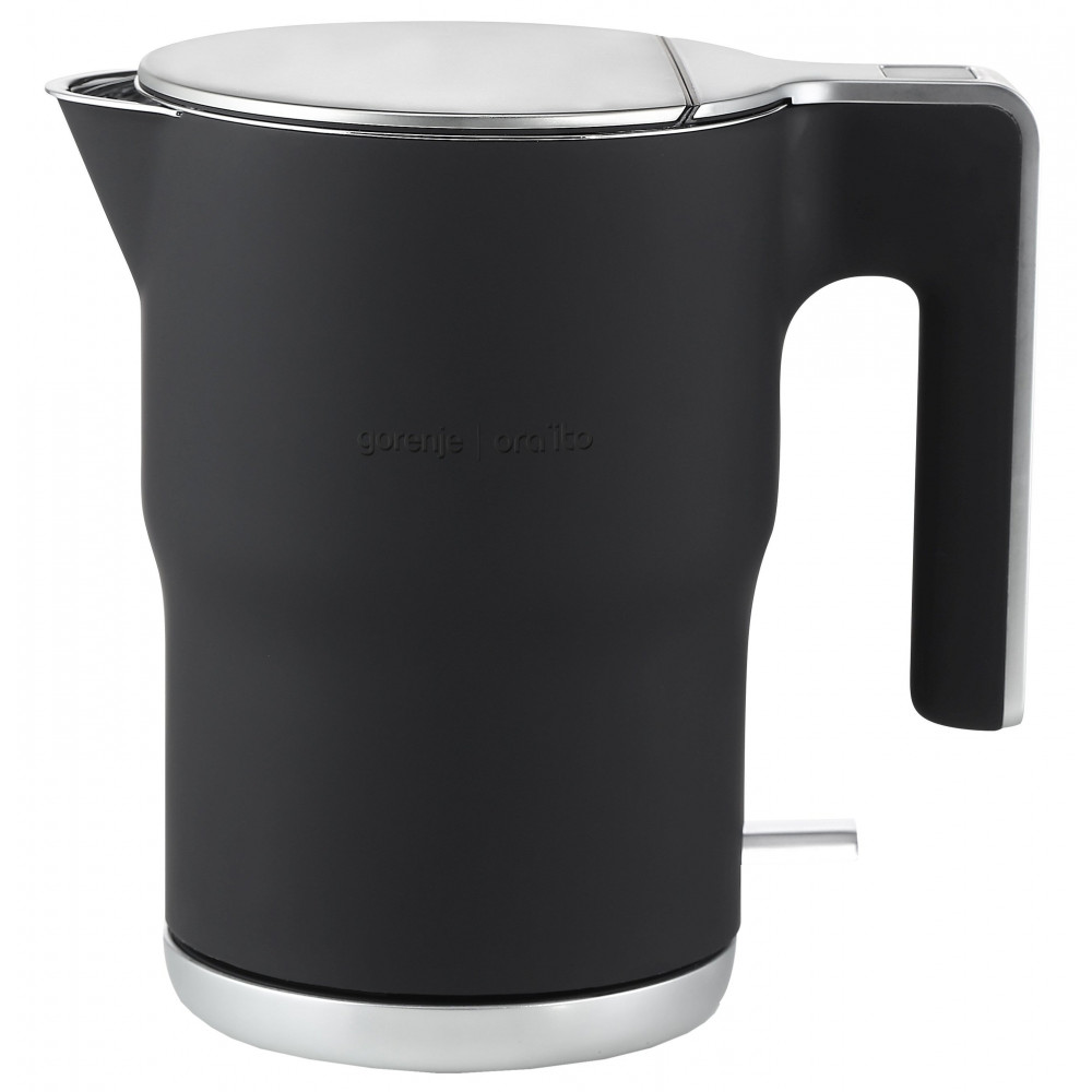 Електрочайник Gorenje 1.5л, з подвійними стінками, чорний матовий