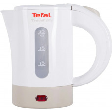 Електрочайник Tefal Travel-o-city 0.5л, Strix, пластик, в комплекті 2 склянки + 2ложки, біло-бежевий
